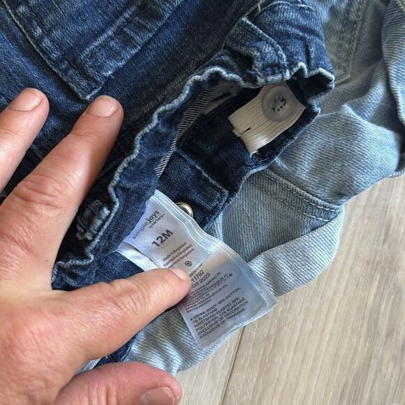 Carter’s Set of Two Denim Jean Shorts Kids Size 12M 12 Months, Baby Girl - Picture 3 of 3